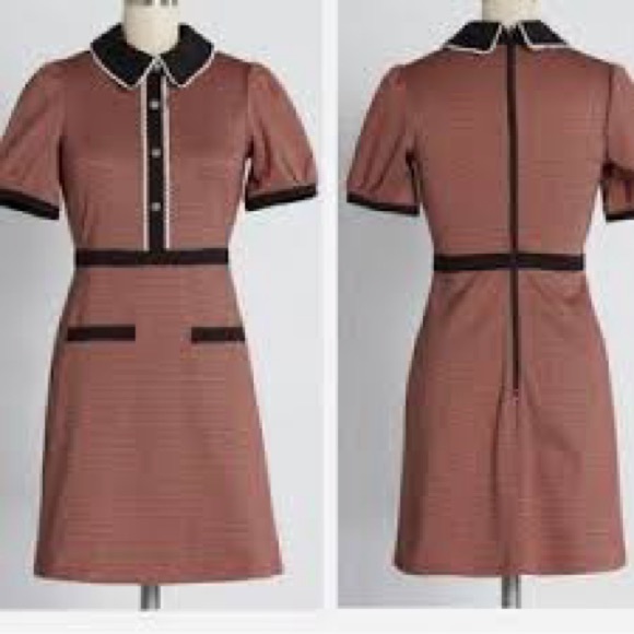 ModCloth mod Scholastic Classic red black dress XL - Picture 2 of 7